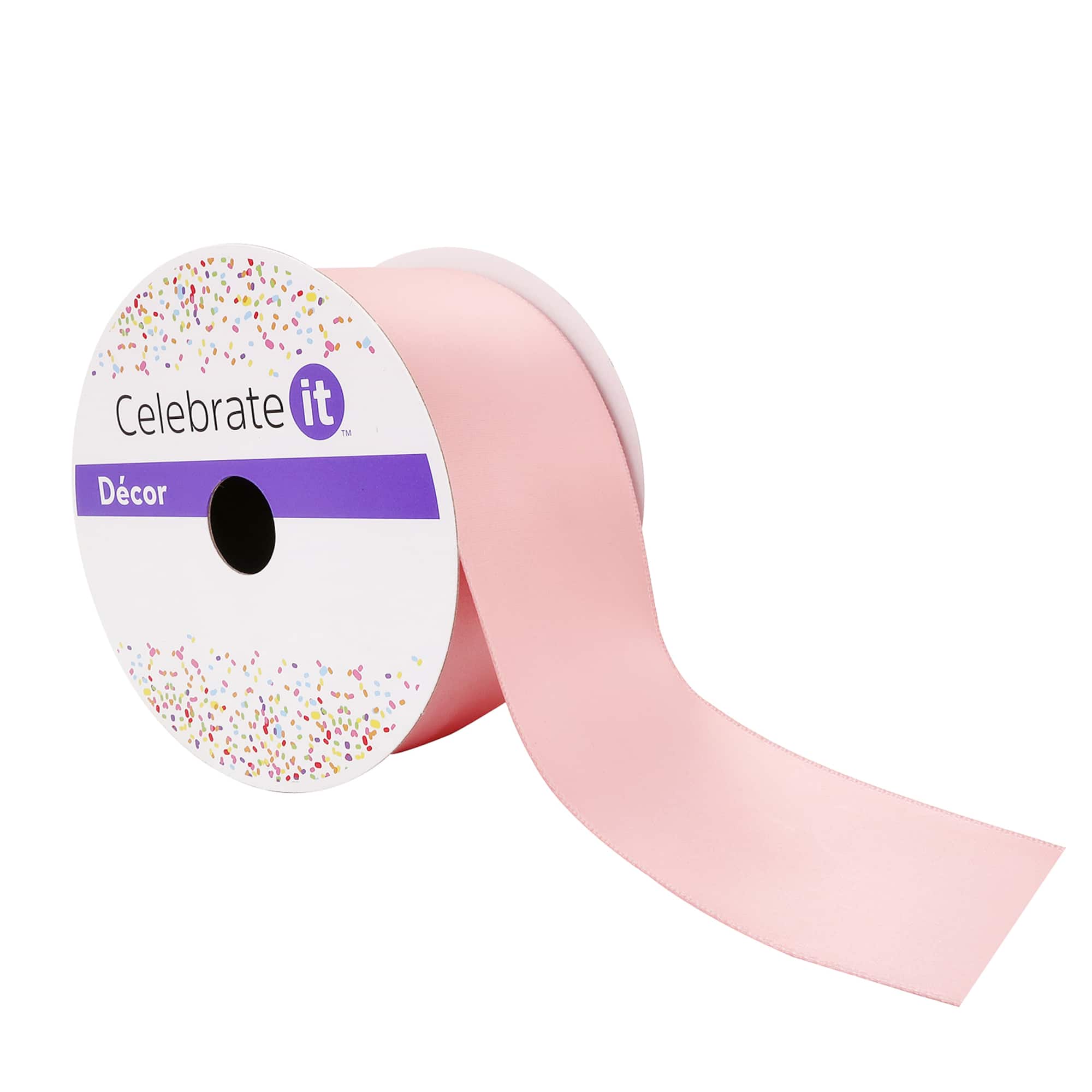 2.5" x 8.3yd. Wired Satin Ribbon by Celebrate It